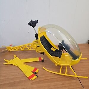 Vintage 70s GI Joe Adventure Team Yellow Helicopter Toy Search for Stolen Idol